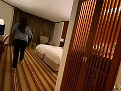 Johntronx Pounds Petite Thai Maid's Tight Ass and Pussy Doggystyle Creampie