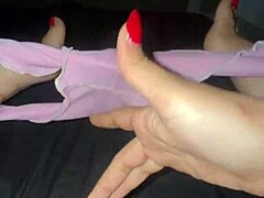 Colombian Student Flashes Cameltoe in Short PJs Fingers Creamy Cunt at Dawn POV