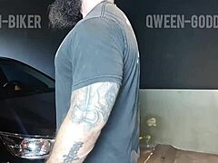 we couldnt hold back the lust... fucked hard in garage with deepthroat and riding