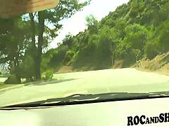 ripped ebony housewife fucked hard in hood car? 