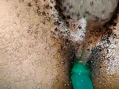 Yuki preps kuro's big black cock for ebony wife's anal toy play