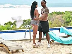 Busty Anissa Kate Craves BBC Captain For Wild Interracial Threesome Pound!