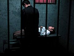 redhead fuck doll bound drippin in escape room freeze