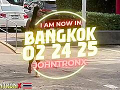 Cutest thai amateur babe rides johntronx hard for creampie cowgirl finish