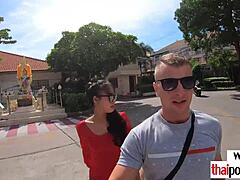 Big Boobed Thai Teen Polly Devours European Cock