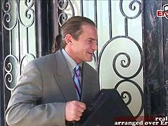 wanna see this busty brunette milf get her perfect tits bouncing in rough pussy pounding?