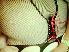 Watch mature latina neighbor squirt from huge dildo play