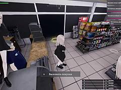 Naked Teen Emerges From Fitting Room Seducing Old Man With Her Irresistible Young Body