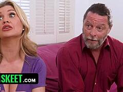 Surrogate stepdaughter bred hard by stepmom and stepdad's wild threesome