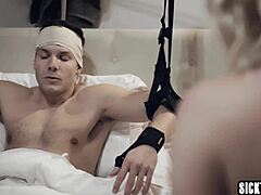 Dude my dirty stepmom's hands feel amazing on my big cock