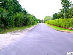 so i meet this blonde outside and we fuck doggystyle to creampie