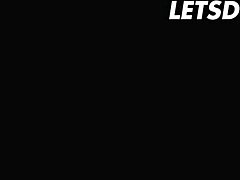 Mia Trejsi in stockings teases boyfriend with sensual licking and cum