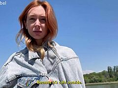 Prank on cute neighbor girl turns into wild outdoor spanking and fucking frenzy