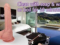 Quarterback by fukena realistic dual density silicone dildo with fake tits for cock play