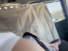 wanna know why i got so excited lickin his cock in early morning park car sex tongue action cum inside