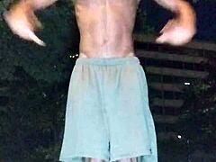 Skinny Brunette Picked Up for Intense Workout Sex