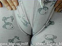 Cameltoe Pajama Tease Shows Off Juicy Wet Pussy Curves