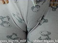 Cameltoe Pajama Tease Shows Off Juicy Wet Pussy Curves