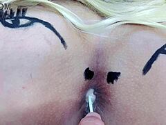 i spread my huge tattooed asshole with sheer buttplug for you