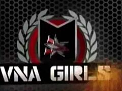 whoa nicky ferrari's huge tits bounce as sara jay licks her wet latina pussy on couch 😍👅