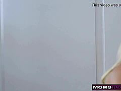 mommy's hot friend joins for amateur threesome creampie on big asses riding cocks