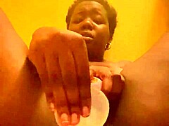i'm soakin wet talkin dirty rubbin my ebony pussy with toys full vid