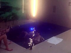 friends transform motel pool into secret threesome hideout
