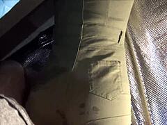 Assjob Thigh Fuck Pre-Cum Green Shorts