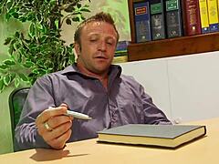 Cindy Behr and Mel Rook Share Curvy Pussy in Rough Blowjob Scene