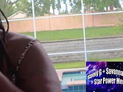 Dee Heart's Wet BBW Curves Seduce Alphonso Poolside into Paradise Fuck