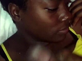 Black teen gets creampied hard