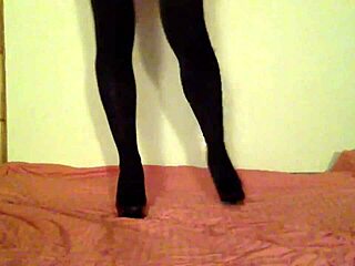 Skinny brunette rides dildos to climax