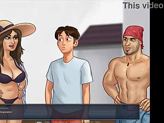 Anime babe heats up Summertime Saga