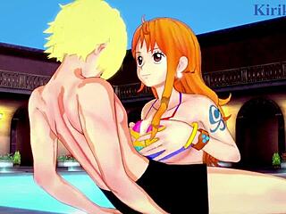 Nefertari Vivi and Nami’s fierce futanari hentai clash