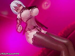 Yowane Haku’s Sexy Dance In R-18 MMD Video