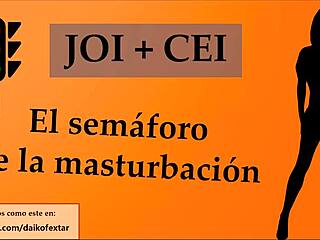 daring spanish joi game for jerking
